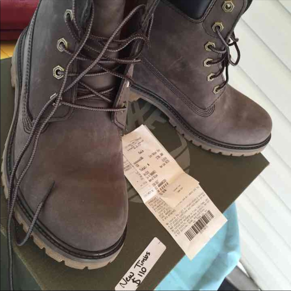 Gray unisex timberland boots